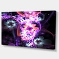 thumbnail image 2 of Art Numérique Violet Foncé de Fleur Fractale - Grande Toile Murale de Fleur, 2 of 3