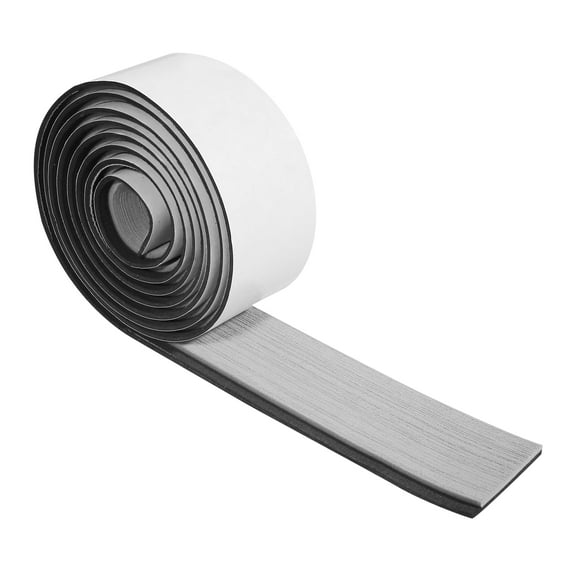 95"x2" EVA Decking Sheet Mat Non Skid Self-Adhesive for Boat Yacht Marine Deck Pad Car Trunk Flooring Carpet Gray Black