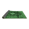 thumbnail image 2 of Ahgly Company Indoor Round Persian Emerald Green Traditional Area Rugs, 4' Round, 2 of 4