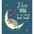 thumbnail image 3 of Ambesonne I Love You Duvet Cover Set, Sleepy Cat Hearts, Queen, Pale Yellow Warm Taupe, 3 of 6