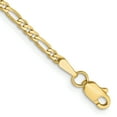 thumbnail image 1 of 10k Yellow Gold 2.2mm Figaro Chain Bracelet, 1 of 6