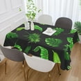 thumbnail image 5 of Tropical Palm Leaves Rectangle Tablecloth, Dust Proof Anti Wrinkle Wipeable Table Cloth Tabletop foration of Dinner Kitchen Wedding Holiday Party 54"x54" Decor Gift, 5 of 7