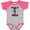 Baseball Heather and Hot Pink, variant on Inktastic Military Uncle Proud Nephew Boys or Girls Baby Bodysuit