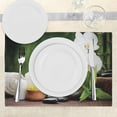 thumbnail image 3 of Ambesonne Spa Place Mats Set of 4, Stones and Orchids, Standard Size, White Green and Black, 3 of 6