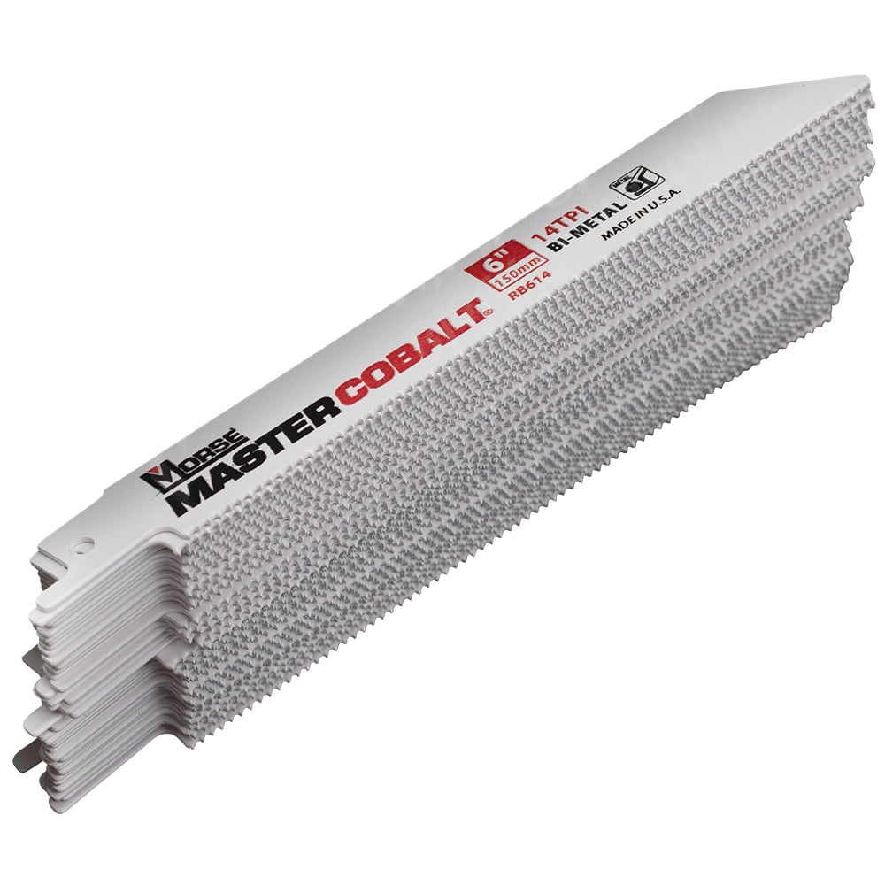 50 Pc MK Morse Master Cobalt BiMetal Reciprocating Saw Blades 14 TPI 6
