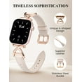 thumbnail image 2 of TOYOUTHS Slim Leather Compatible with Apple Watch Band for Women 38/40/41/42/44/45/46/49mm , Premium Leather Strap with A-Shape Metal Buckle for iWatch Series 10 9 8 7 6 5 4 3 2 1 SE Ultra 1/2, 2 of 6