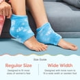 thumbnail image 6 of ZenToes Moisturizing Sleep Socks with Vitamin E, Olive Oil and Jojoba Seed Oil to Soften and Hydrate Dry Cracked Heels (Snowflakes, Regular), 6 of 9