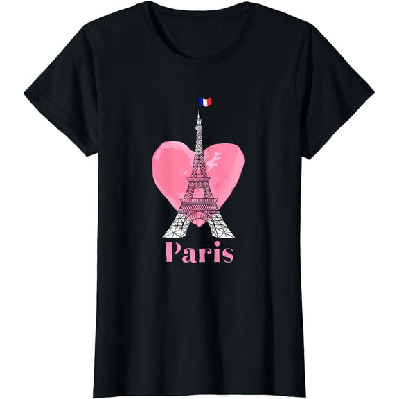 I Love Paris Eiffel Tower France Gift T-Shirt