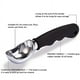 thumbnail image 5 of Cuchara para helado de primera calidad, apta para lavavajillas con mango cómodo, diseño resistente, herramienta de cocina profesional para relleno, masa de galletas, sorbete negro, 5 of 8