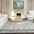 thumbnail image 1 of Rugs for Living Room Area Rug Carpet x Vintage Living Room Rugs for Bedrooms Machine Washable Rug for Dining Room Nusery Floral Distressed Grey Rug, 1 of 5