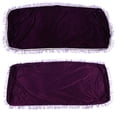 thumbnail image 3 of Falleo Clearance Pleuche Anti dust Decorated Keyboard Cover for 61/88 Key Electronic Piano (Violet 61Key), 3 of 5