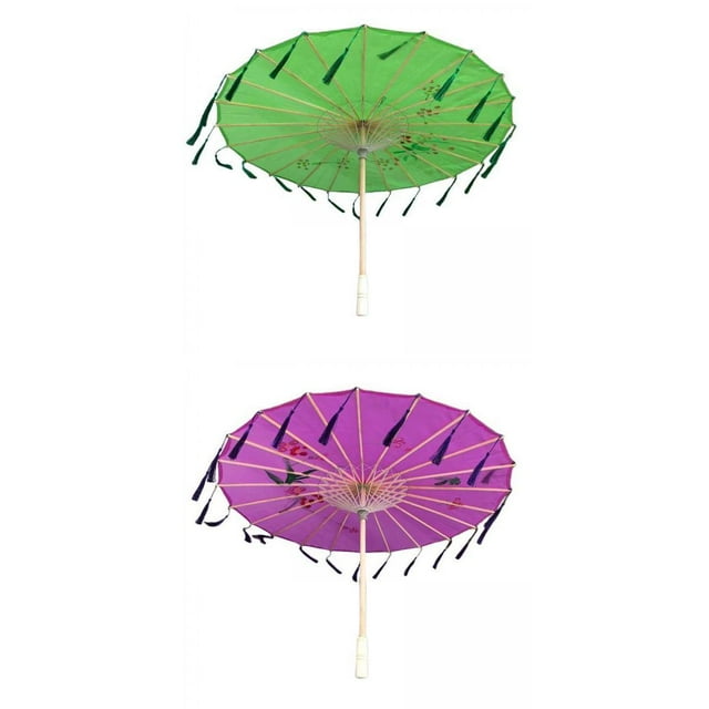 de papel engrasado antiguo, 2 uds., artesanía a prueba de lluvia para baile de Ballet, accesorio para mujer Colco Sombrilla