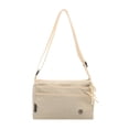thumbnail image 2 of Bolso bandolera para mujer con múltiples bolsillos, bolso de hombro vaquero moderno para viajes y acampadas. Blanco, 2 of 9