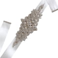 thumbnail image 4 of yingyy Wedding Ribbons Robe de Ceinture de Mariée Rubans de Cristal de Bal Ceinture de Mariée Ceintures Soirée Partie Strass à la Main Ceinture, 4 of 9