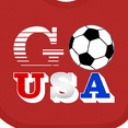 thumbnail image 4 of Inktastic Go, USA- Soccer, Football Boys or Girls Baby Bib, 4 of 4