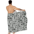 thumbnail image 5 of HAPPY BAY Men's Standard Swimsuits Sarong Pareo Beach Wrap One size Ebony, Multi Summer Vacation Party, 5 of 5