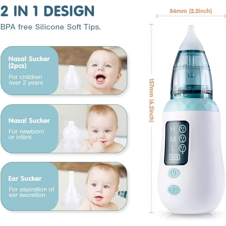 Baby Nasal Aspirator Infant Booger Sucker, Nose Sucker for Baby