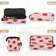 thumbnail image 5 of Hair Tool Organizer Bag with Heat Resistant Mat Removable Travel Storage Case for Hot Air Brushes Curling Irons Strawberry and Pink Polka, 5 of 8