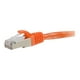 Câble de Raccordement Réseau Blindé (STP) Sans Emboîtement de 30 Pieds - Orange - Orange – image 3 sur 5