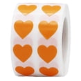 thumbnail image 1 of Peach Heart Stickers, 0.5 Inch Wide, 1000 Labels on a Roll, 1 of 4
