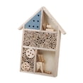 thumbnail image 4 of QSTDGVPW Bee House Butterfly House Shelter Habitat Hotel Breeding Decorative Bee Box Nest 25x4x35cm, 4 of 9