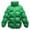 Green, variant on Men's 3D Woven Puffy Puffer Jackets - Stand Collar Windbreaker Lightweight Quilted Insulated Winter Down Coats