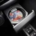 thumbnail image 3 of POGLIP Tropical Plant Theme Abstract Palm Leaves Set of 2 Car Coaster for Drinks, Absorbent Ceramic Stone Coasters Cup Mat with Cork Base for Home Kitchen Room Coffee Table Bar Decor, 3 of 5