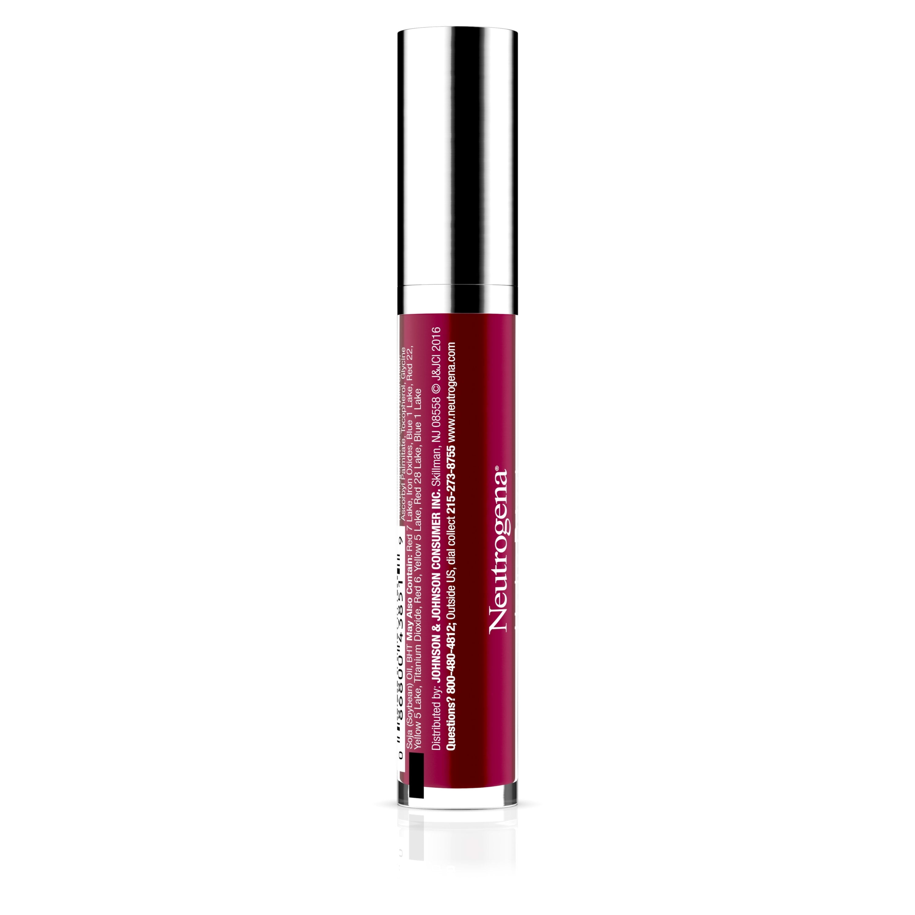 Neutrogena Hydro Boost Moisturizing Lip Gloss, 80 Deep Cherry, 0.1 oz