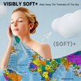 thumbnail image 3 of GZHJMY Beach Towel for Women Girls, Cartoon World Map Bath Towel, Oversized Lightweight Sport Towel, 31x71 Inch, 3 of 7