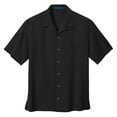 thumbnail image 5 of Yellow Rooster Men's Short Sleeve Easy Care Camp Male Shirt Black XS, 5 of 6