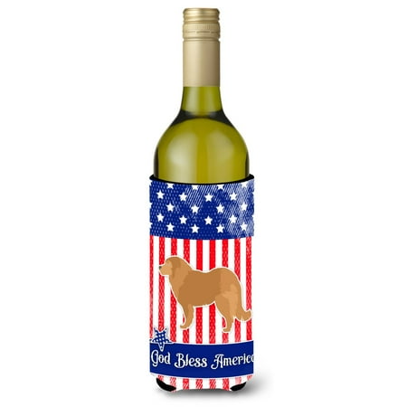 

Carolines Treasures BB3325LITERK USA Patriotic Caucasian Shepherd Dog Wine Bottle Beverge Insulator Hugger Wine