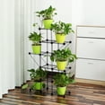 thumbnail image 4 of New Design Stair-shaped Plant Stand & Flower Pot Holder, Shoe Rack Bookshelf Metal Rack ,Accommodate Multi-Pot Plant Stand for Home Balcony Garden Patio, 4 of 9