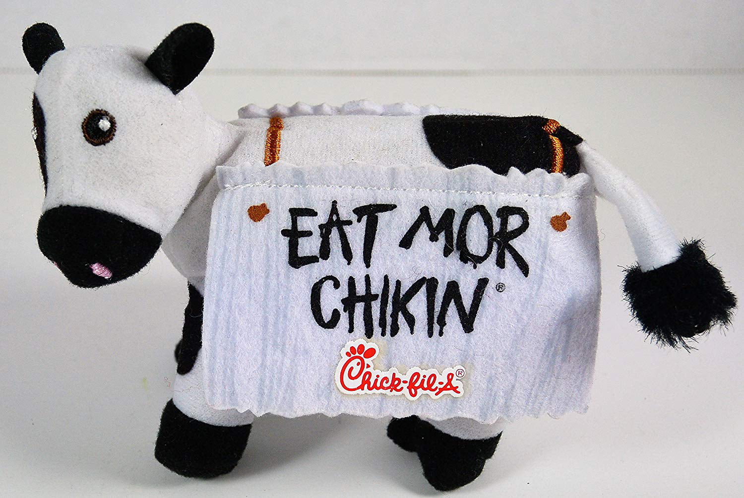 Chick-fil-A Plush Cow Doll Toy Eat Mor Chikin 4" Tall LIMITED EDITION 
