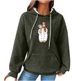 thumbnail image 2 of Crayolaes Chandail pour Femmes d'Automne, Chandail Raglan pour Femmes à Fermeture Éclair avec Capuchon, Cardigan, Chandail à Manches Longues, 2 of 4