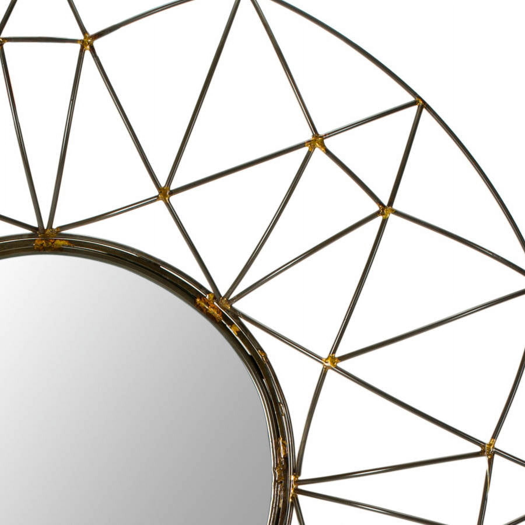 SAFAVIEH 11.5" Round Gossamer Mirror, Natural