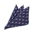 thumbnail image 4 of 3 Piece Set: Jacob Alexander Men's Pink Ribbon Breast Cancer Awareness Pattern Cummerbund Pre-Tied Adjustable Banded Bow Tie and Pocket Square Handkerchief Hanky, 4 of 6