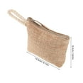 thumbnail image 2 of WHAMVOX Compact Coin Bag Beige Cotton 1Pcs Daily Use Secure Zipper Closure, 2 of 8