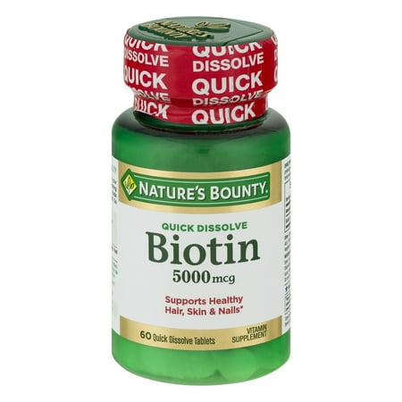 Nature's Bounty 5000 Biotine MCG rapide Dissoudre - 60 CT