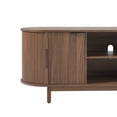 thumbnail image 5 of Walker Edison Modern Reeded 60” TV Stand with Open Storage - Mocha, 5 of 22
