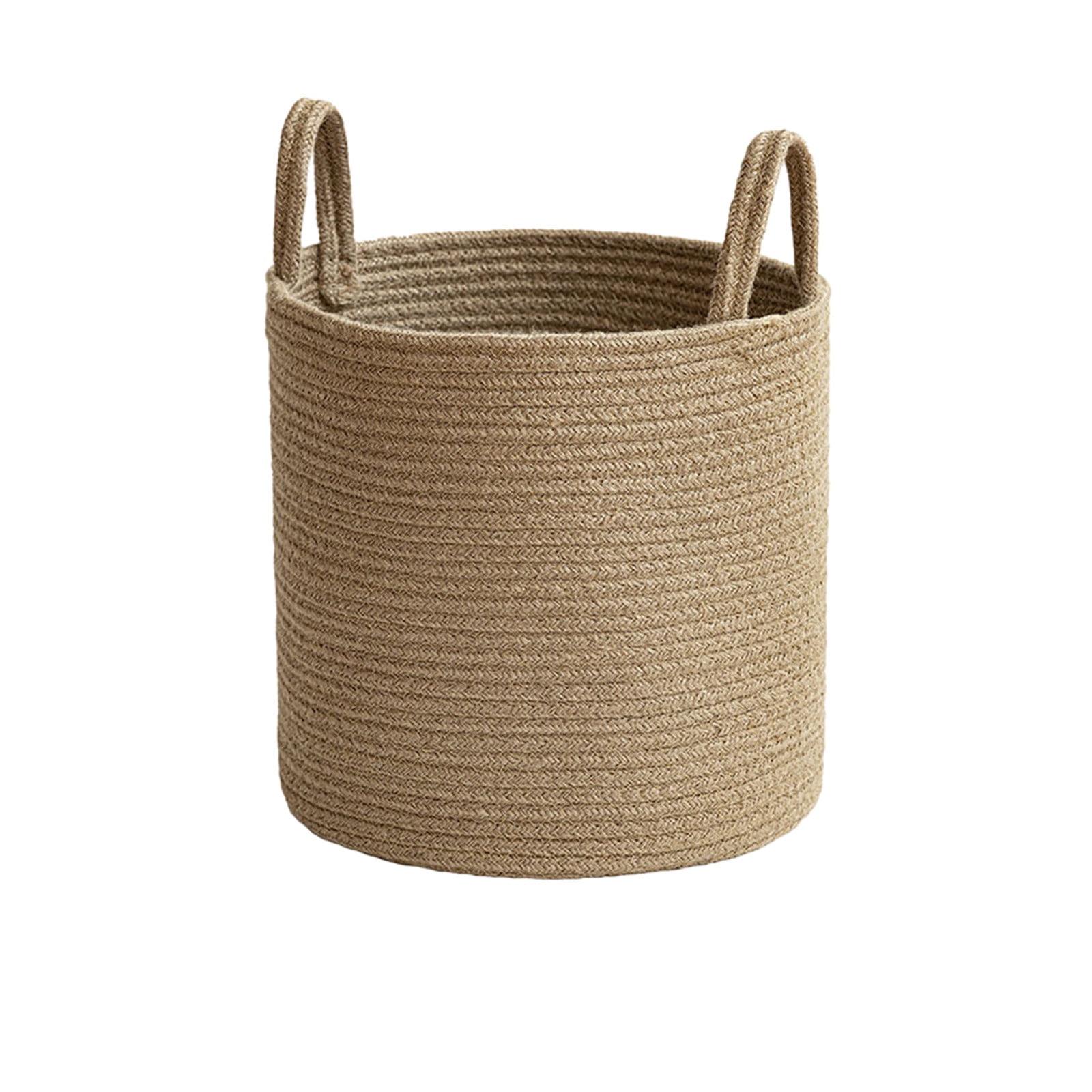 Extra Large Blanket Basket for Living Room - Woven Cotton Rope Laundry Hamper with Reinforced Handles,for Blankets,Toys,Clothes,Shoes,Plant Organizer Bin with Handles Living Room Home Decor