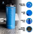 thumbnail image 2 of Ice Shaker Stainless Steel Protein Shaker Bottle, 26oz Royal Blue, 2 of 9