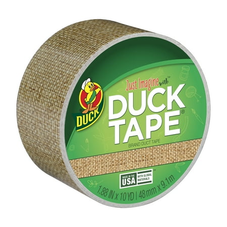Printed Duck Tape Brand Duct Tape, 1.88 in. x 10 yd., Burlap