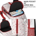 thumbnail image 4 of Sling Backpack,Red Christmas Tree Pattern Crossbody Bag with Water Bottle Holder,Waterproof Sling Bag for Men/Women with Chest Phone Holder for Hiking,Travel, 4 of 6