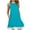 Sky Blue, variant on WIZUTIZ Womens Dresses Casual Stretch Swing High Waist Knee-Length Solid Pleated Dress Crew Neck Sleeveless Vacation Dress for Teen Girls Pockets Lacy Hem Plus Size Graduation Dress Army Green S