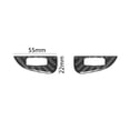 thumbnail image 3 of Real Bright Soft Car Interior Carbon Fiber Sticker DecorationCarbon Fiber Interior Center Air Vent Accent Cover For Dodge DurangoAuto Car Protection Interior Accessories, 3 of 8