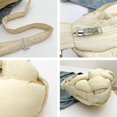 thumbnail image 4 of Zhengup Puffer Underarm Woven Bag Women Quilted Nylon Cotton Padded Bag Small Tote Shoulder Messenger Bag, 4 of 7