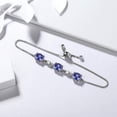 thumbnail image 5 of December Birthstone Bracelet 925 Sterling Silver Blue Tanzanite Bracelets Oval Jewelry Mother Women Christmas Birthday Valentines Gifts for Wife, 5 of 10