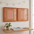 thumbnail image 2 of Urban Shop 12 x 12 Orange Wood Picture Frames, 2-Pack, Displays 6 x 8 Photo with Mat, 2 of 10