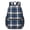 Blue and White Checkered Pattern, variant on Purple and Black Checkered Pattern 17" School Backpacks for Teens,Waterproof Oxford Fabric,S-Shape Padded Straps for School,Travel,Hiking,Camping