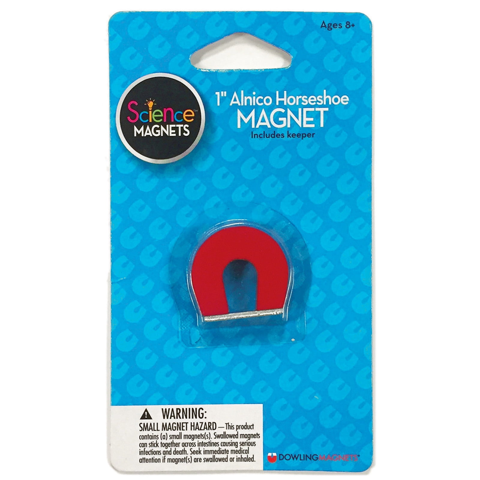 Dowling Magnets Alnico 1" Horseshoe Magnet, Pack of 6